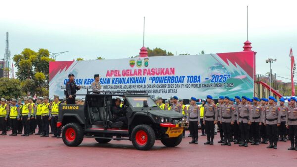 Polda Sumut apel gelar pasukan amankan Powerboat Toba 2025