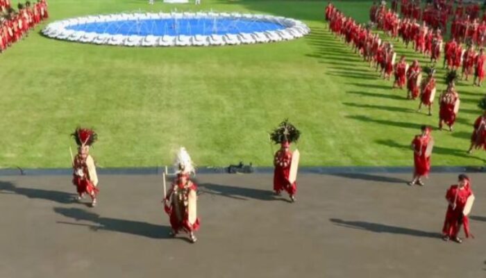 Tari Kabasaran Minahasa Ukir Sejarah di Istana Merdeka pada HUT RI ke-80