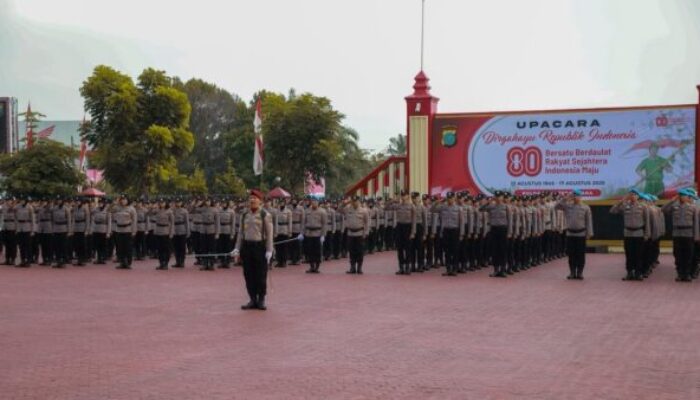 Khidmat! Polda Sumut Gelar Upacara HUT RI ke-80, Wakapolda Tekankan Semangat Pengabdian