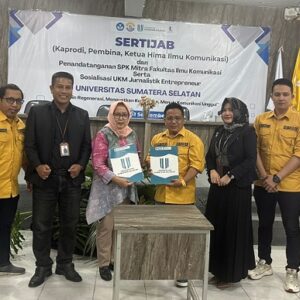 AMKI Sumsel dan Universitas Sumatera Selatan Jalin Kerja Sama Kembangkan Media Digital dan Pendidikan