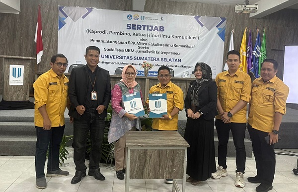 AMKI Sumsel dan Universitas Sumatera Selatan Jalin Kerja Sama Kembangkan Media Digital dan Pendidikan