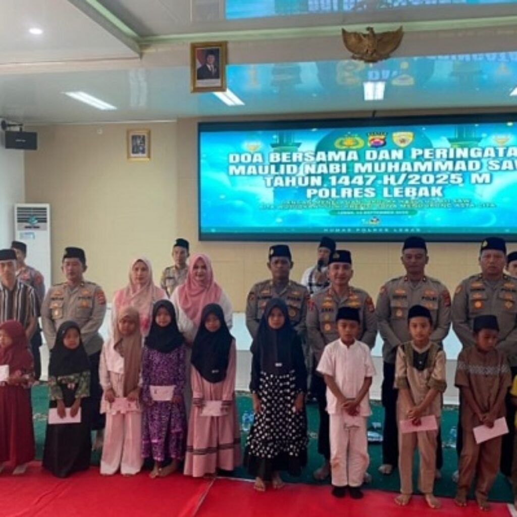 Hadiri Maulid Nabi Muhammad, Kapolres Lebak Ajak Masyarkat Perkuat Iman