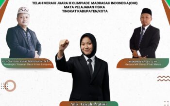 Siswi MA Darul Amal Lampung Raih Juara 3 Olimpiade Madrasah Indonesia