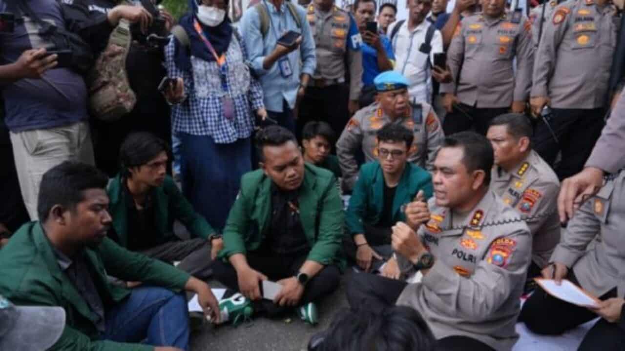 Demo Mahasiswa Cipayung Plus di Deli Serdang Berjalan Damai, Kapolresta Beri Apresiasi