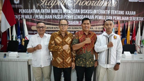 Gerindra Sumut menghadiri rapat koordinasi PAW KPU Sumut pasca Pemilu 2024