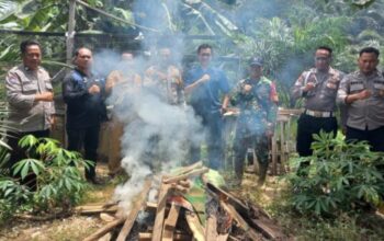 Polsek Tumbang Titi bongkar arena judi sabung ayam di Desa Pebihingan Ketapang