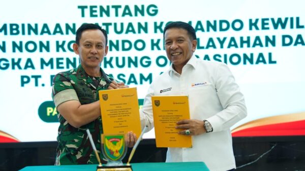 Penandatanganan kerja sama antara Kodam II Sriwijaya dan PT Bukit Asam di Makodam II Sriwijaya