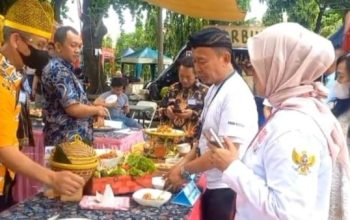 Peserta Lomba Masak Nusantara di Bogor Barat
