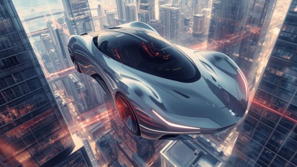 Mobil terbang masa depan yang sedang diuji coba di kota besar