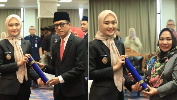 Wagub Lampung Jihan Nurlela melantik pejabat administrator dan pengawas