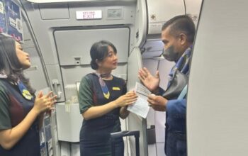 Pesawat Pelita Air rute Jakarta–Pekanbaru yang mendapat sorotan usai penumpang protes terkait kursi