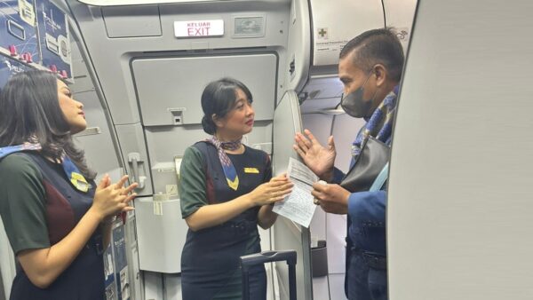 Pesawat Pelita Air rute Jakarta–Pekanbaru yang mendapat sorotan usai penumpang protes terkait kursi
