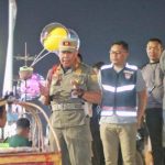 Satpol PP menertibkan pedagang di kawasan Masjid Raya Al Bakrie Bandar Lampung