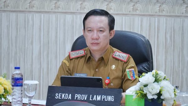 Sekdaprov Lampung ikuti rapat koordinasi pengendalian inflasi daerah secara daring
