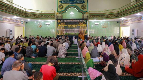 Polda Sumut menggelar doa bersama Maulid Nabi Muhammad SAW 1447 H di Masjid Al-Hidayah