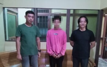 Polisi mengamankan pelaku narkoba berinisial FB di Ketapang