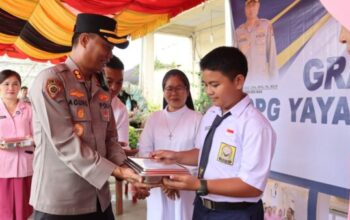 Polres Nias meluncurkan program makan bergizi gratis untuk ribuan pelajar dan masyarakat
