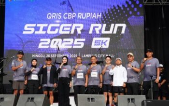 Wakil Gubernur Lampung Jihan Nurlela bersama BI resmikan implementasi QRIS Tap di Siger Run 2025