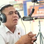 Kanit Reskrim Polsek Medan Tuntungan saat menjadi narasumber di RRI Medan bahas quick respon kepolisian