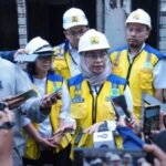 Tinjauan Kementerian PU di Wisma MPR RI Bandung pasca kerusakan aksi unjuk rasa