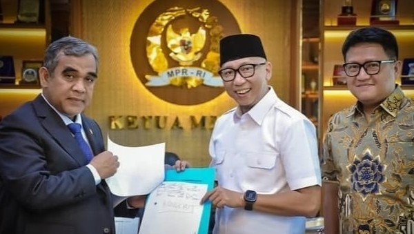 Temui Ketua MPR RI, Gubernur Mirza Sampaikan Aspirasi Mahasiswa Lampung