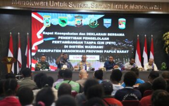 Deklarasi Bersama Penertiban PETI di Wasirawi, Polda Papua Barat Tegaskan Komitmen