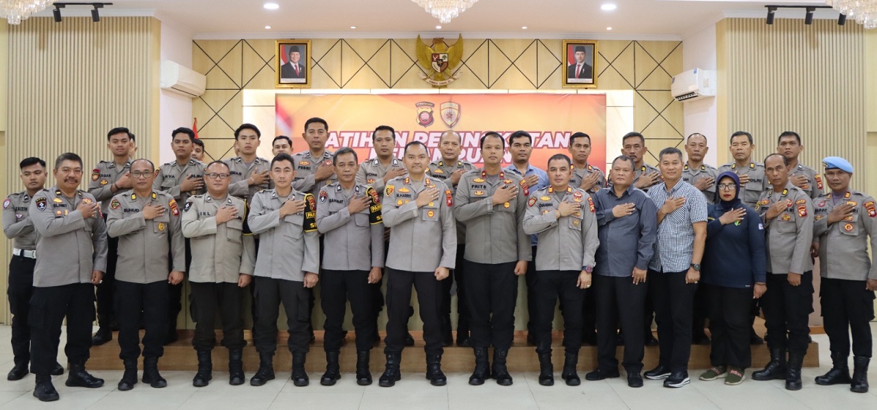Kapolres Ketapang Pimpin Pelatihan Perwira Samapta