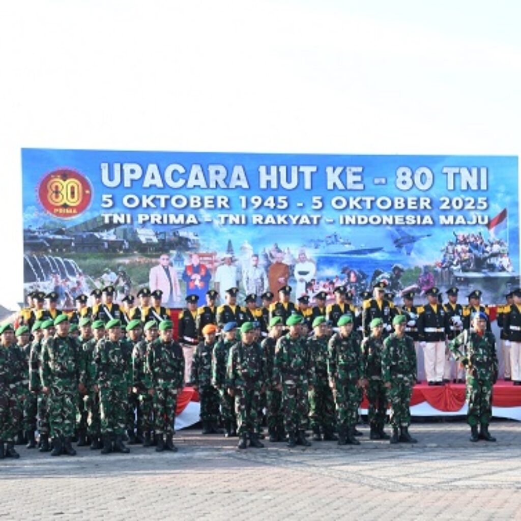 HUT ke-80 TNI di Palembang: Kodam II/Sriwijaya Tegaskan Komitmen “TNI PRIMA, TNI Rakyat, Indonesia Maju”