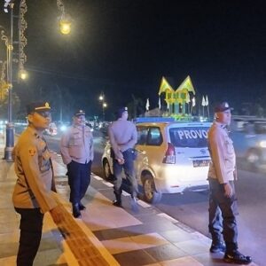Polres Ketapang Gelar Patroli Malam Antisipasi Balap Liar di Pusat Kota