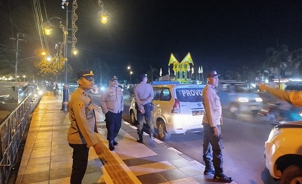 Polres Ketapang Gelar Patroli Malam Antisipasi Balap Liar di Pusat Kota