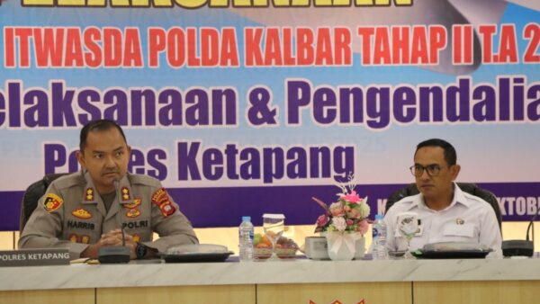 Tim Itwasda Polda Kalbar saat melakukan audit kinerja di Polres Ketapang, Kalimantan Barat.
