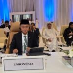 Menteri PU Dody Hanggodo berbicara di konferensi OKI tentang ekonomi air dunia di Jeddah.
