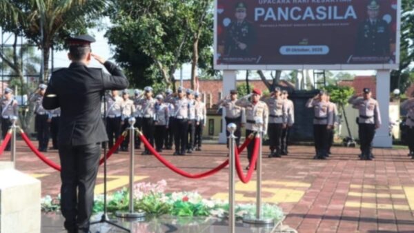 Kapolres Lebak memimpin upacara Hari Kesaktian Pancasila 2025
