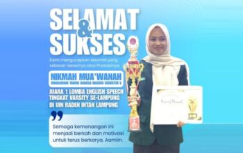 Mahasiswi IAI Darul A’mal Lampung meraih juara 1 English Speech Competition Se-Lampung