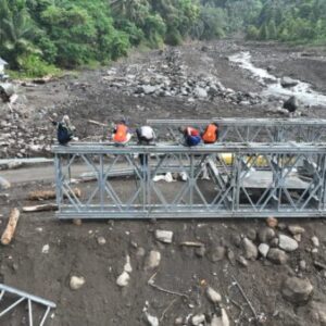 Jembatan Bailey Teodhae 1 di Nagekeo Segera Rampung, Progres Capai 50%