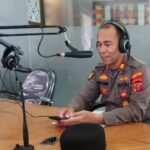 Wakapolsek Medan Tembung AKP Kaston R. Samosir membahas solusi kemacetan dalam Dialog Interaktif RRI Medan