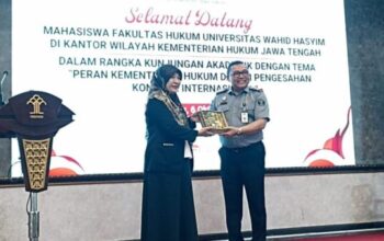 Mahasiswa UNWAHAS kunjungan ke Kemenkum Jawa Tengah bahas pengesahan perjanjian internasional