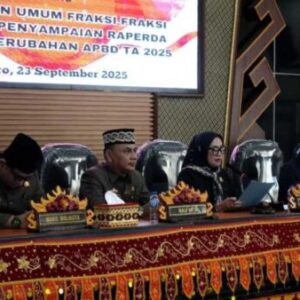 Paripurna DPRD Metro, Sutikno Wakili Enam Fraksi Sampaikan Pandangan Umum