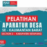 Pelatihan Jurnalis Aparatur Desa (PJAD) di Aula Kantor Bupati Ketapang, Kalimantan Barat.