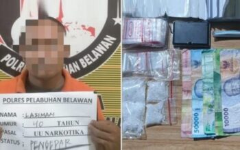 Polisi amankan pengedar sabu Marelan bersama barang bukti