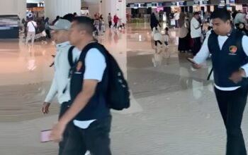 Polda Gorontalo amankan tersangka korupsi proyek pemeliharaan Jalan Nani Wartabone.