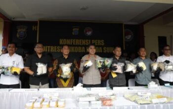 Polda Sumut gelar konferensi pers ungkap 571 kasus narkoba di Sumatera Utara
