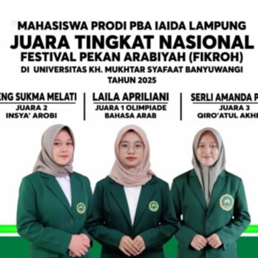 Mahasiswa IAI Darul A’mal Lampung Raih Juara Nasional di FIKROH 2025, Harumkan Nama Kampus