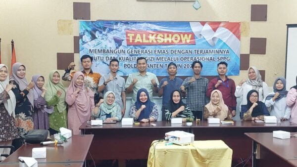 SPPG Polda Banten dan Dinkes Serang bahas pelaksanaan Program Makan Bergizi Gratis.