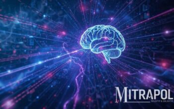 Ilustrasi teknologi neurosains yang membaca pikiran manusia melalui sinyal otak