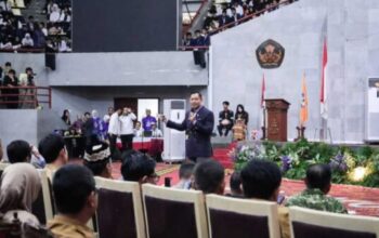 Wali Kota Metro hadiri Stadium General Universitas Lampung bersama AHY