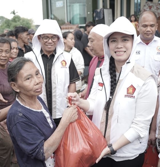 Gerindra Sumut Salurkan 5.000 Paket Makanan Bantu Warga Medan Terdampak Banjir
