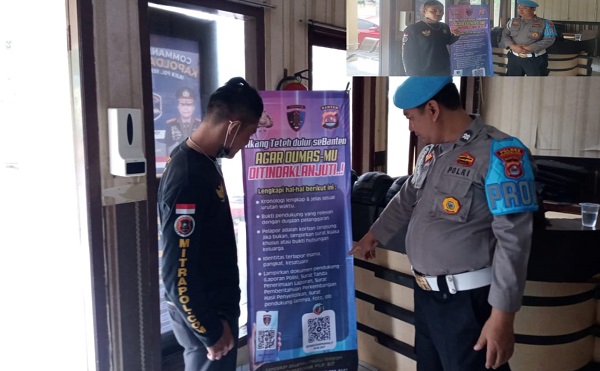 Polsek Carita Ajak Warga Gunakan Link Resmi Mabes Polri Adukan Oknum Polisi