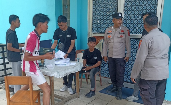 Polsek Rangkasbitung Edukasi Kamtibmas Panitia Futsal