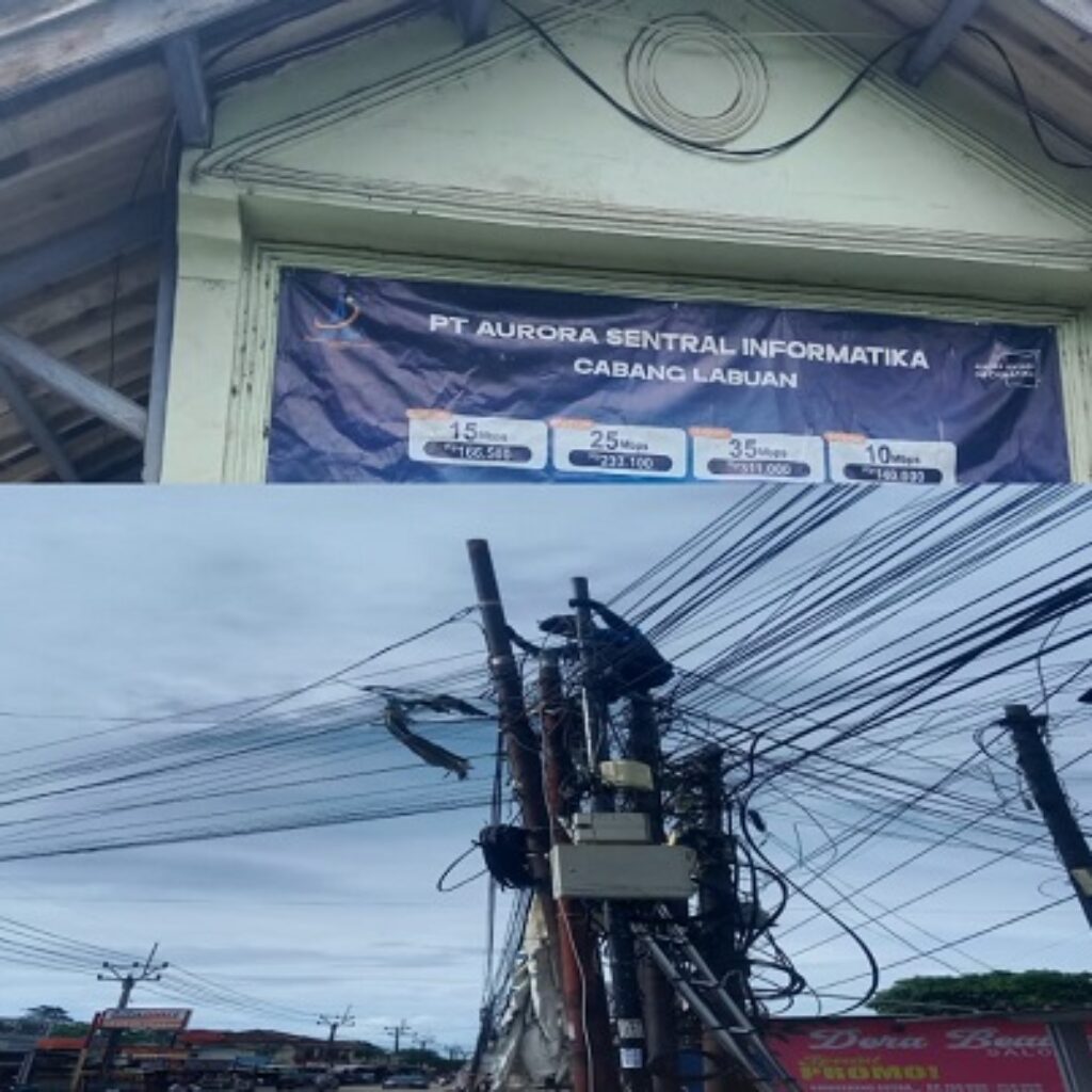 Diduga Gunakan Tiang Telkom Tanpa Izin, Provider PHN Cabang Labuan Disorot